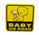Наклейка в автомобиль "Baby on road"